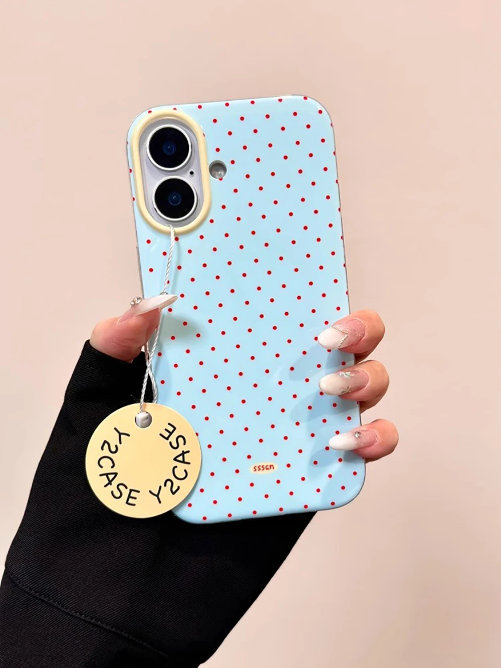 3D Polka Dot Cute Tomato Magnetic Grip Phone Stand Holder Case