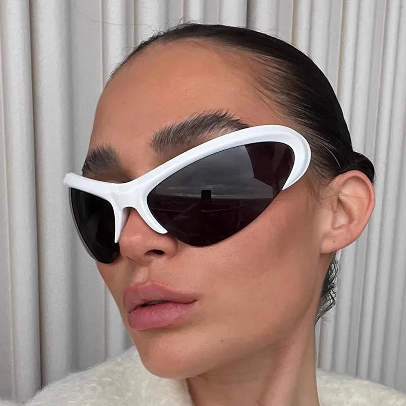 

New Half Frame Cat Eye Sunglasses Women's Brand Designer Fashion Sun Glasses Lady Outdoor Personality Eyewear UV400 Gafas De Sol