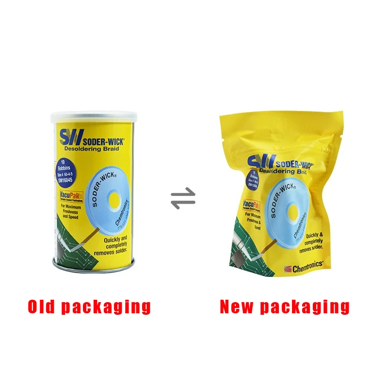 USA SW Chemtronics SODER WICK Antistatic Lead-free Original De-soldering Braid Solder Wire De-soldering Remover 10pcs/lot image 6