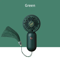 Compact and Stylish Rechargeable Fan for Handheld and Desktop Use (Green)