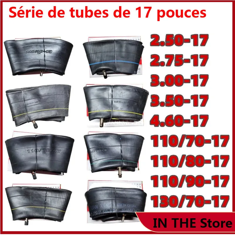 Moto 17 Pollici Serie Camera D'Aria 3.00/3.50-17 110/70/80/90-17 130/140/70-17