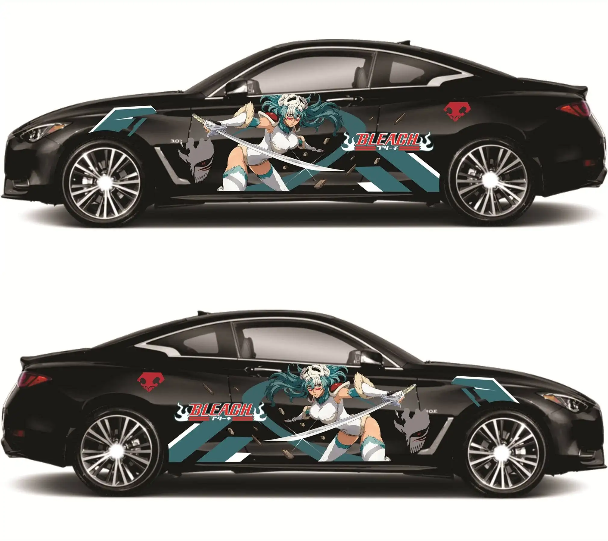 

Anime Bleach Car Wrap Door Side Stickers Decal Fit With Any Cars Vinyl graphics car accessories car stickers Car Decal