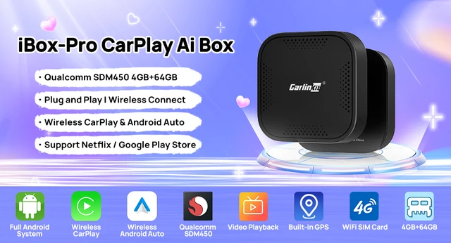 2024 CarlinKit CarPlay AI Box LED Android 13 Qualcomm SM6225 660 8-Cores  MINI Wireless Carplay Android Auto TV Box For  - AliExpress