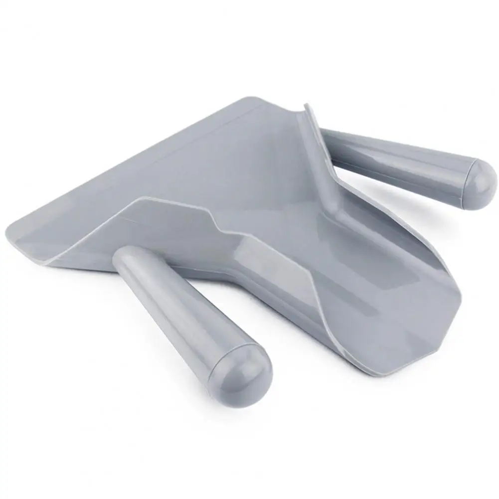 Single/Double Handles Grip Chip Scoop Food Shovel French Fries Stainless Steel Kitchen Tools Shovel Fries Burger Packaging Tool