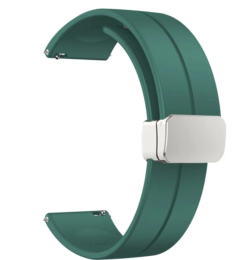 Magnetic Silicone Watch Strap, 22mm & 20mm Options, Universal Fit