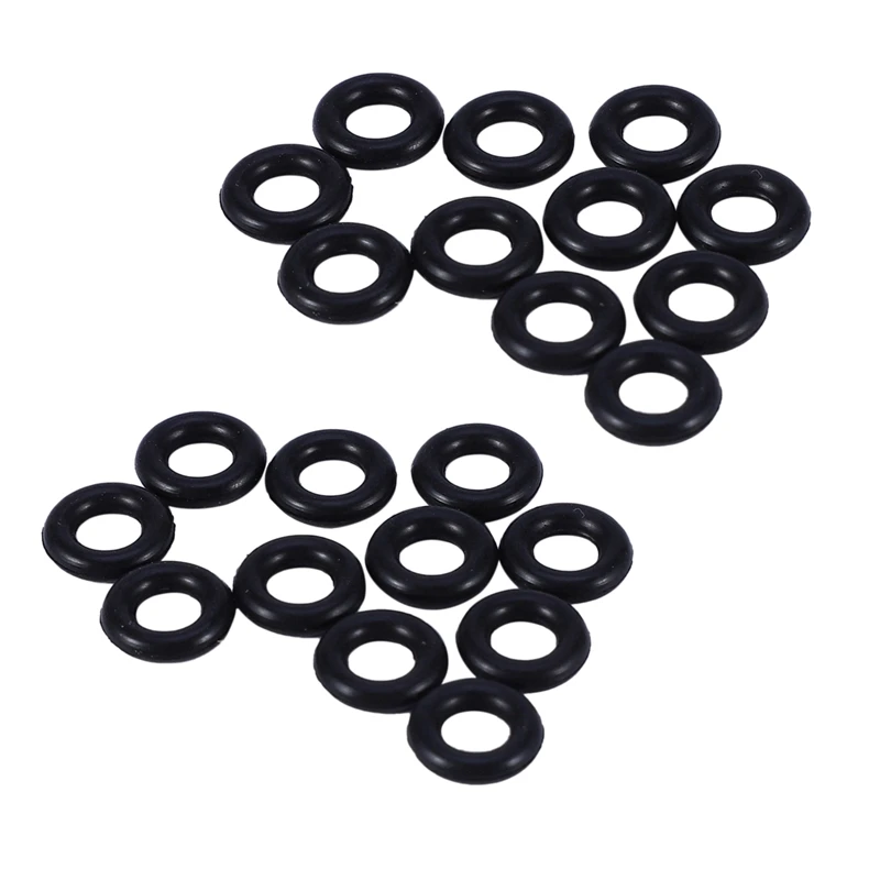 

20 Pcs Black Rubber Oil Seal O Shaped Rings Seal Washers 8 X 4 X 2 Mm