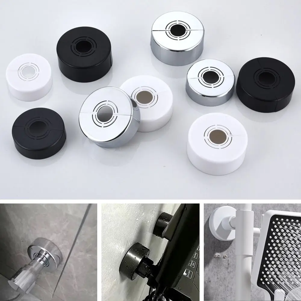 

Plating Shower Faucet Cover Useful ABS Adjustable Pipe Wall Covers Wall Flange Faucet Decor Shower
