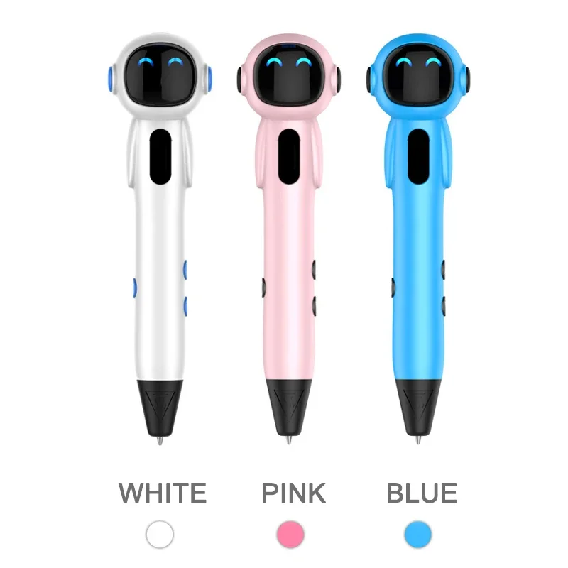 Wireless Spaceman 3D Printing Pen for Children Low Temperature 3D Drawing Pen with PCL Filament Toys for Kids DIY New Year Gift