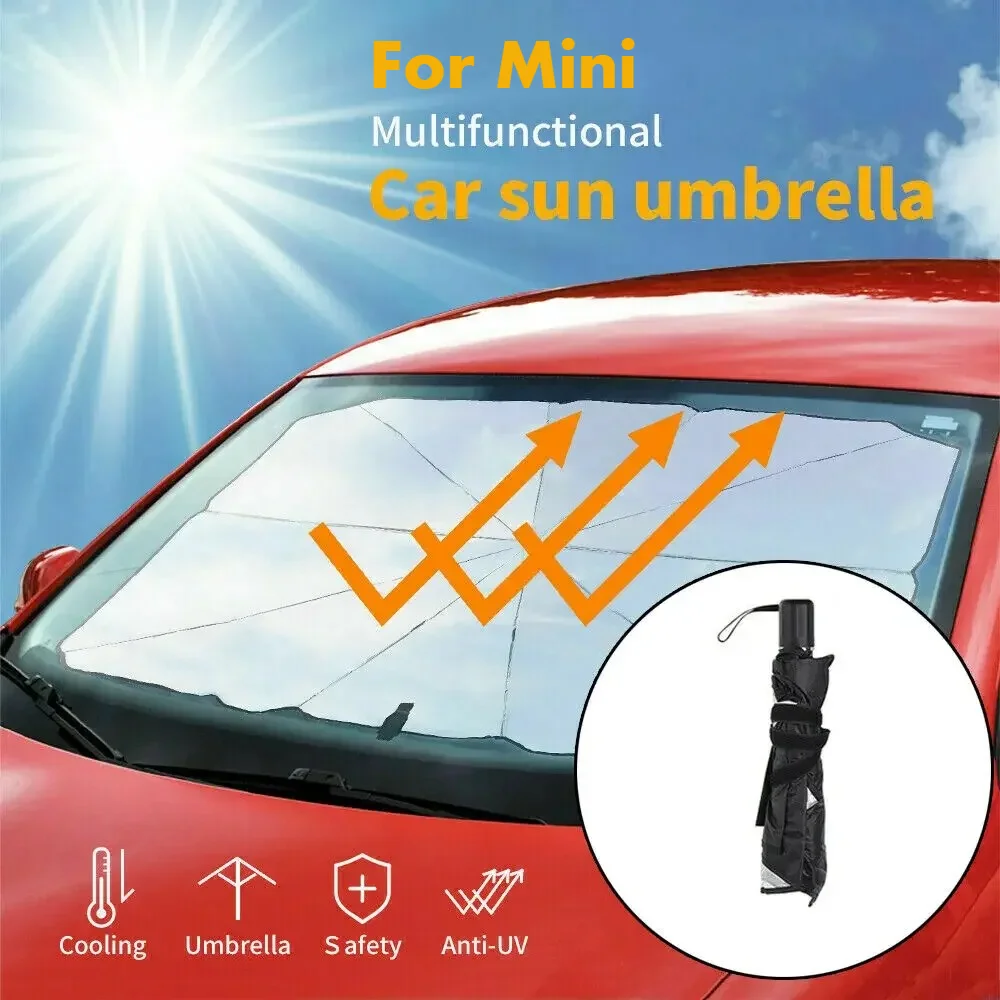 

Car Windshield Sunshades Cover For Mini Cooper R53 F55 JCW Foldable Sun Shade Umbrella Sunblind Front Window Sun Protection