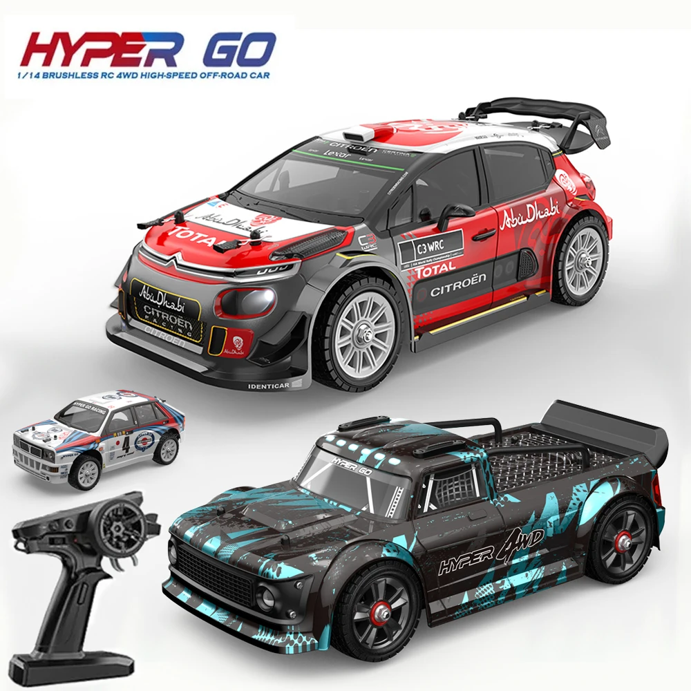Hyper Go MJX 14301 14302 14303 1/14 RC 자동차, 브러시리스 2.4G 리모컨 4WD 오프로드 차량, 성인용 고속 RC 자동차 장난감