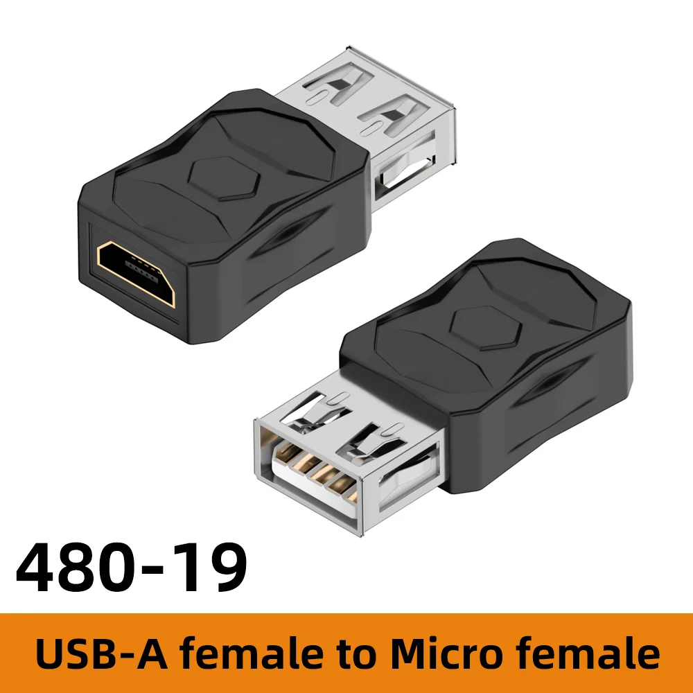 Universal USB to Micro/Mini USB Adapter Converter with High-Speed 480Mbps Transmission and 5V-2A Output