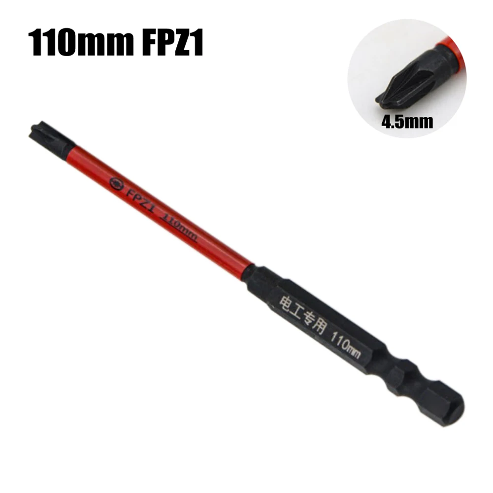Description Picture 6 of item65/110MM Magnetic Special Slotted PZ Screwdriver Cross Bit FPZ1 FPZ2 FPZ3 For Circuit Breakers Electrical Electrician Tools