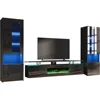 TV Stand with Fireplace and Bookcases, 80" 2-Tier Fireplace TV Stand with 40" Fireplace, 2 X Bookshelves, Tv Stands Fireplace 6