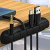 New Cable Organizer Management Wire Holder Flexible USB Cable Winder Tidy Silicone Clips For Mouse Keyboard Earphone Protector 1