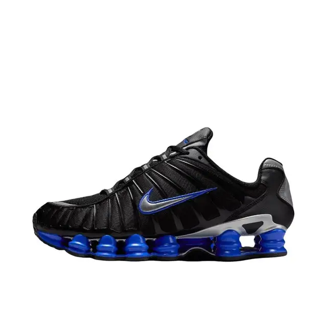 Nike Shox TL Men's Women's Running Shoes Full Foot Air Column Cushioning, Breathable, Anti Slip, Durable, Versatile Black/Blue