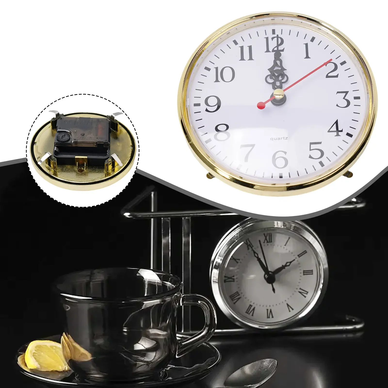 

DIY Crafts 65MM 80MM 90MM 105MM 110MM Quartz Clock Insert Movement Replacement Parts & Tools Decorative Supplies