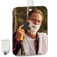 Shower Mirror Fogless For Shaving Mirror For Shower,Unbreakable Deluxe Organic Glasss Makeup Mirror 2