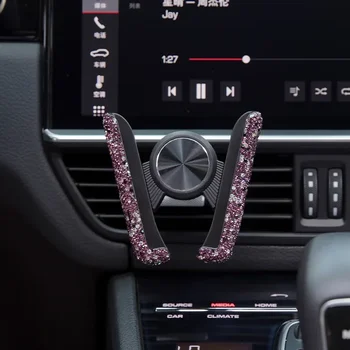 Diamond Crystal Car Phone Holder 8