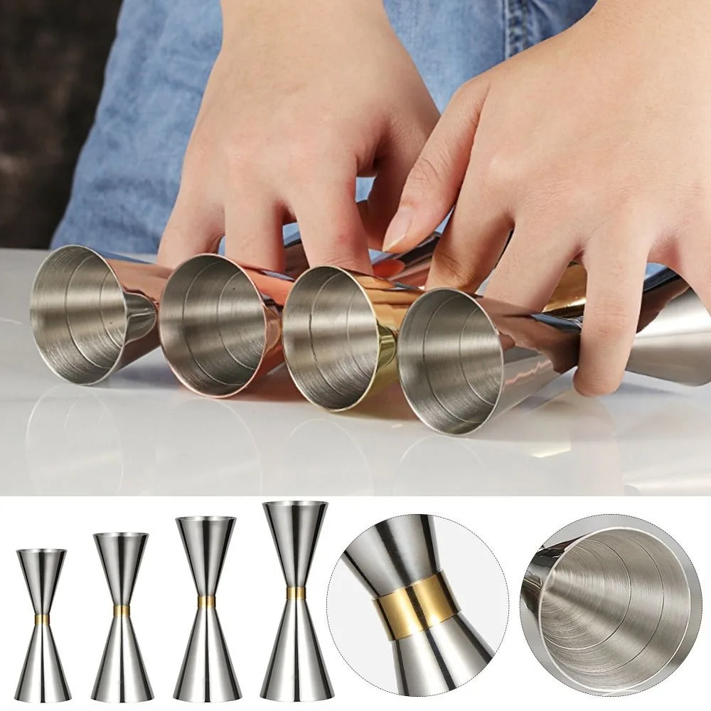 Metal Kitchen Double Cocktail Jigger Party Drink Measuring Jigger Measurements Inside Japanese Jigger Bar Accessories