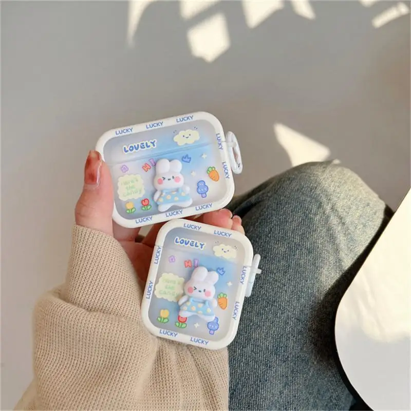 

For Airpods Earphone Case Small Size 3d For Airpods 2 Cute Cartoon Headphone Accessories Shockproof Headphone Case Carry