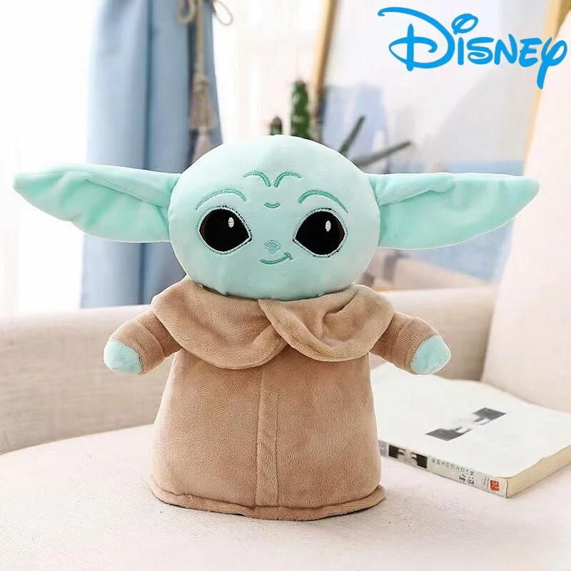 Disney Star Wars Yoda Peluche Grogu Mandalorian Figura Yoda Bambole Modello Bambino Farcito Cartone Animato Yoda Cuscino Giocattolo Per Bambino Regalo