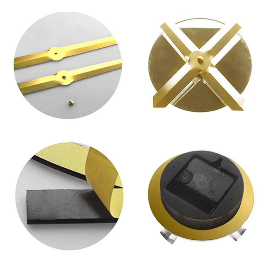 Barber Shop Giant DIY Wall Clock Modern Design Barbershop Decoration 3D DIY Wall Mirror sticker Hair Stylist Hairdresser Gift