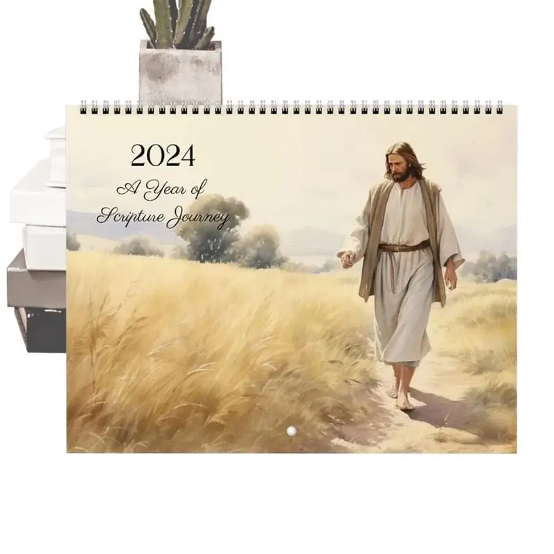 

Christian Calendar 2024 Christian Jesus Wall Monthly Planner 2024 Decorative Wall Planner Christian Gift Calendar With Bible