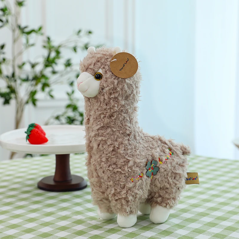 B. toys - Fluffy Funkies - Lola Llama - Lama di peluche - Animale di peluche - Lama giocattolo morbido e colorato - Giocattolo per neonati, bambini, ragazzi - 0 Mesi