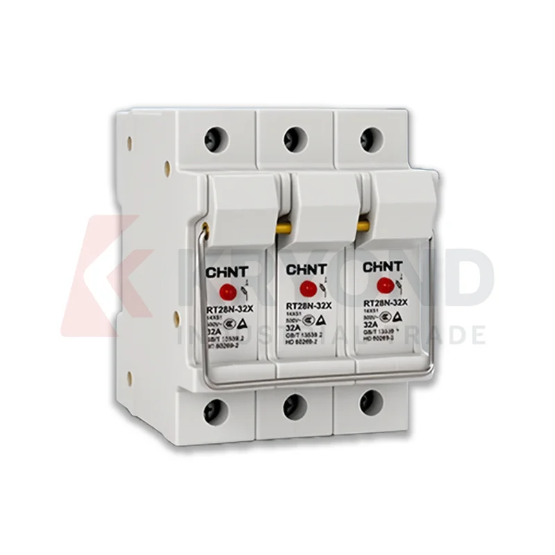 CHINT RT28N-32X 퓨즈 베이스 1P 2P 3P DIN 레일 타입 상태 표시기 포함 저전압 산업용 전기 배전용