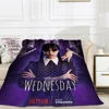 Wednesday Addams Kid's Blanket Throw Summer Blanket for Sofa Decoration Custom Blankets & Throws Interior for Home Fluffy Plaid 1