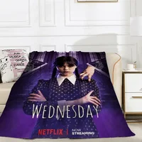 Wednesday Addams Kid's Blanket Throw Summer Blanket for Sofa Decoration Custom Blankets & Throws Interior for Home Fluffy Plaid 1