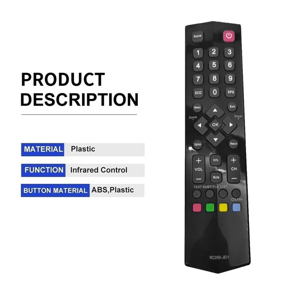 T73C 리모컨 TCL TV용 RC260 JEI1 교체 LED55S4690 LED48S4690 LED32S4690 LED55S4690 LED48S4690
