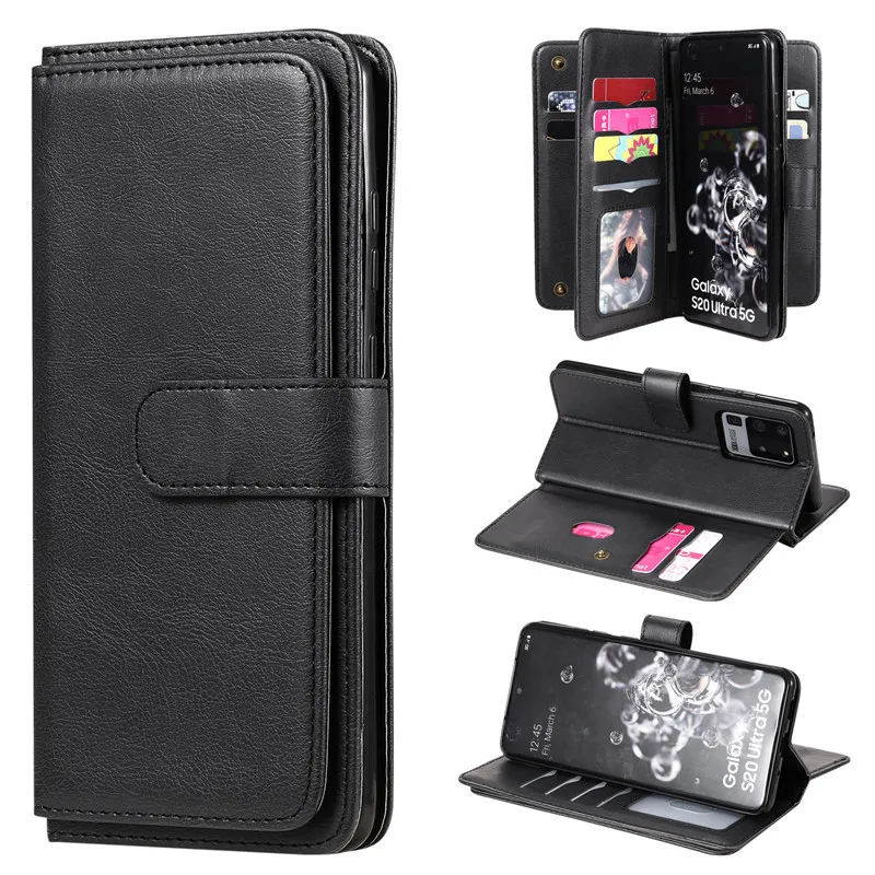 Luxury Flip Leather Wallet Phone Case with Card Holder