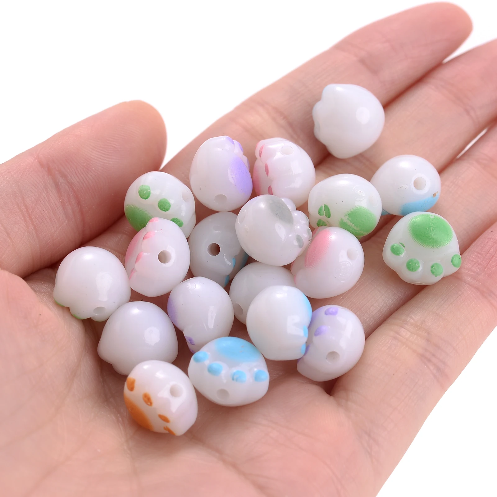 Acrylic Beads for Bracelets Jewelry Making 12mm, Jelly color