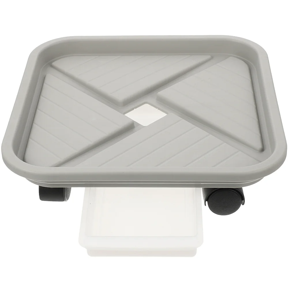 

Flower Pot Tray Plant with Wheels Trays Indoor for Pots Household Planter Plastic Plants Roller Base