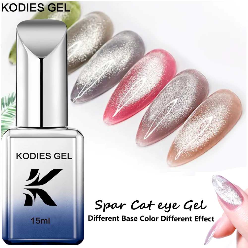 

KODIES GEL Jade Cat Eye Gel Nail Polish 15ML Jelly Spar Ice Crystal Magnetic Gel Varnish Top Coat Semi Permanent UV Nail Art