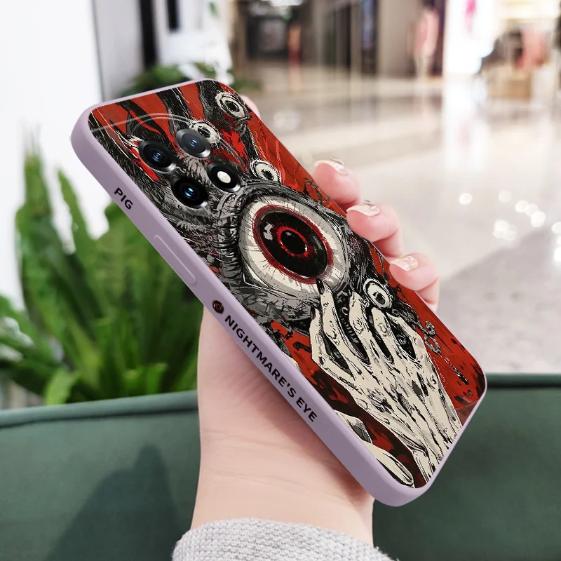 Devil Eye Liquid Silicone Phone Case