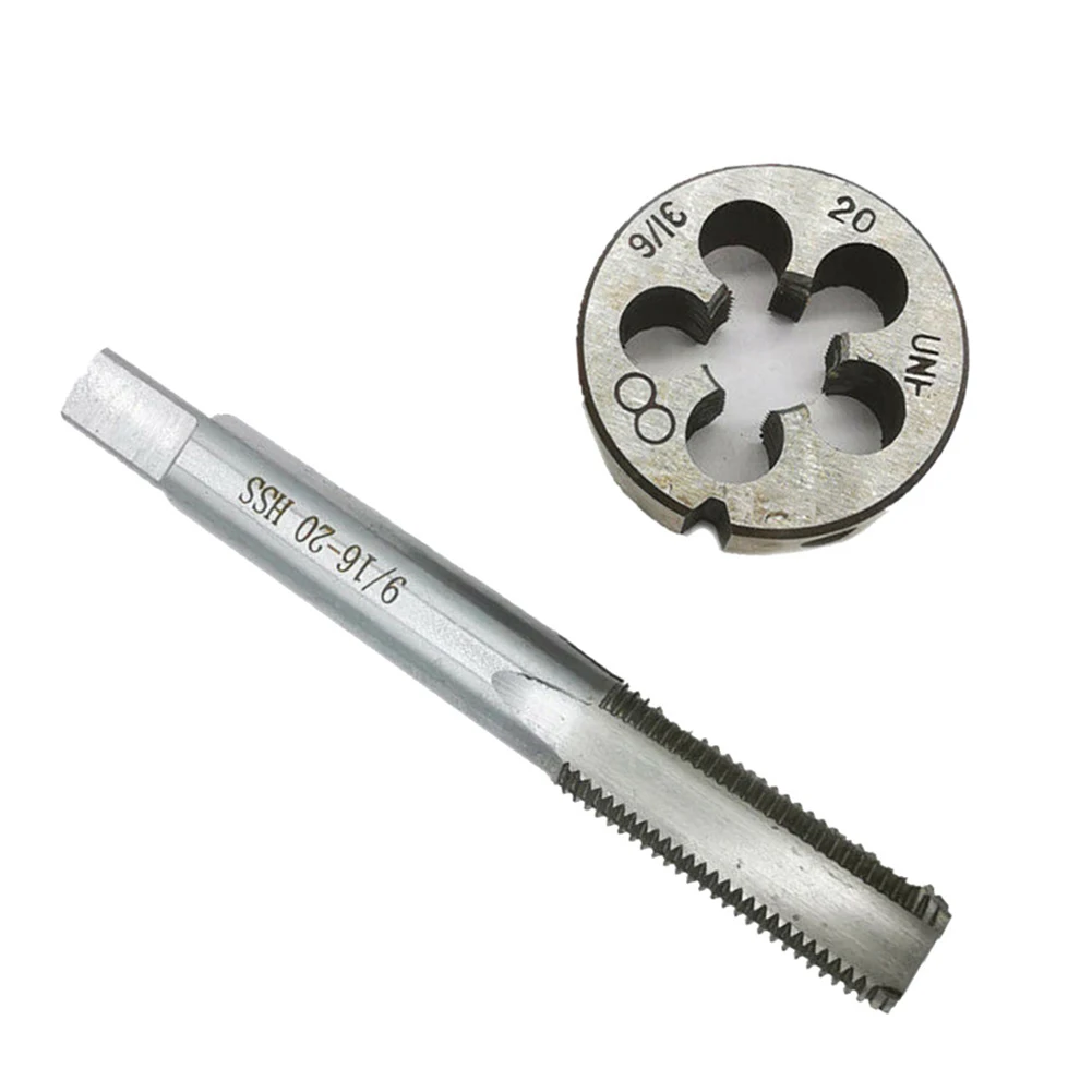 

9/16-20 TAP And Die Sets HSS 9/16-20 UN Tap & 9/16-20 UNF Die Right Hand HSS Machine Plug Tap Die Metric Screw Thread Tap Drill
