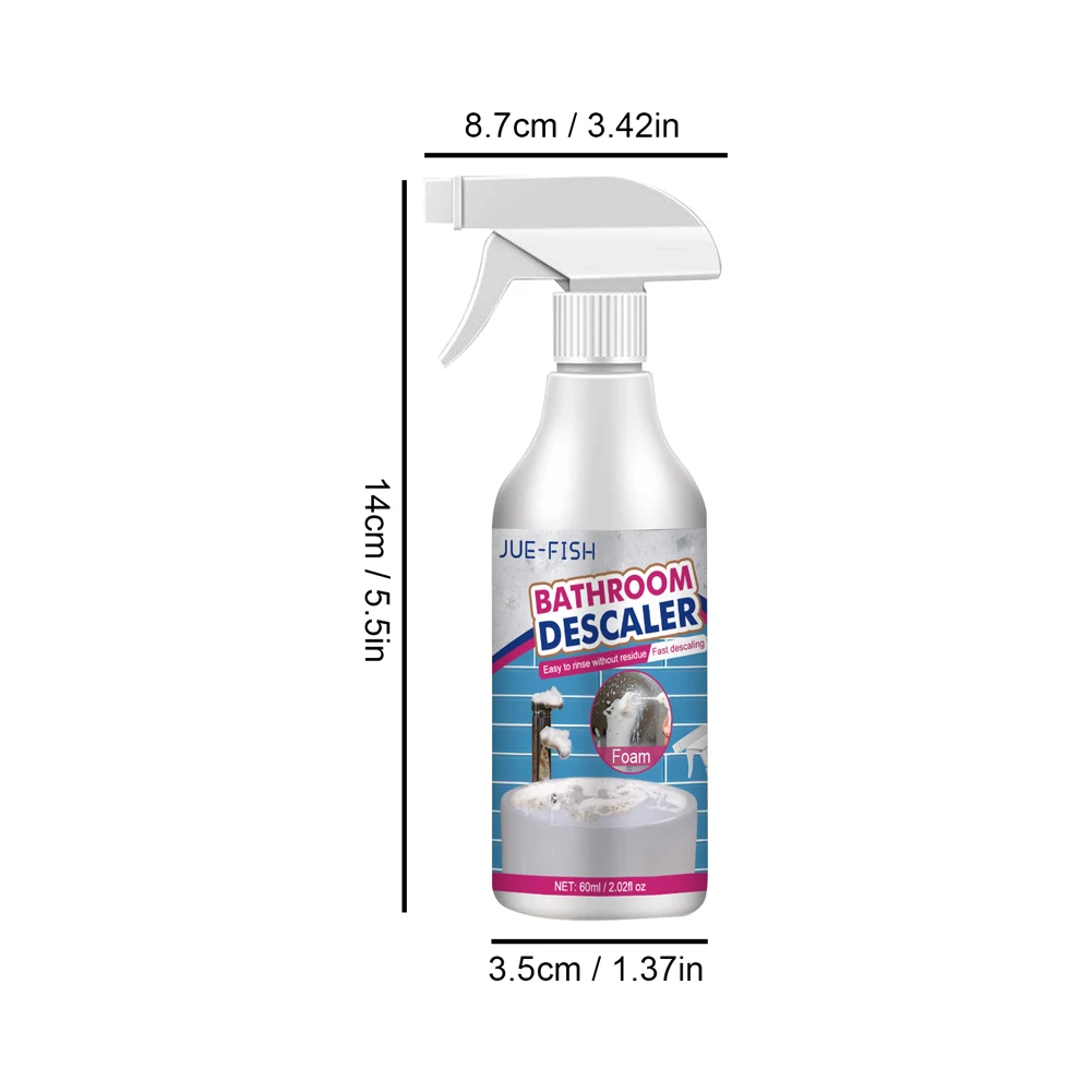 Descaling Cleaning Agent Powerful Multi-Purpose Cleaner Quickly Remove Foam Cleaning Agent for Glass Wash Basin Stainless Steel