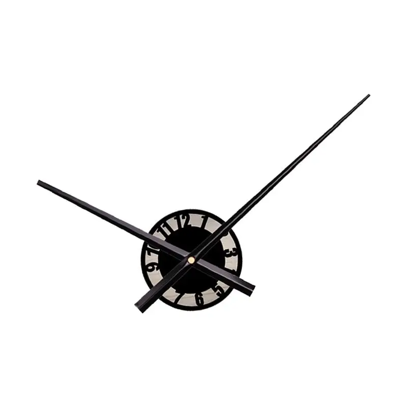 Wall Clock Decoration Round Long Hands Sturdy Elegant Analog Clock Silent Sweep Wall Clock for Bedroom Home Indoor School Office