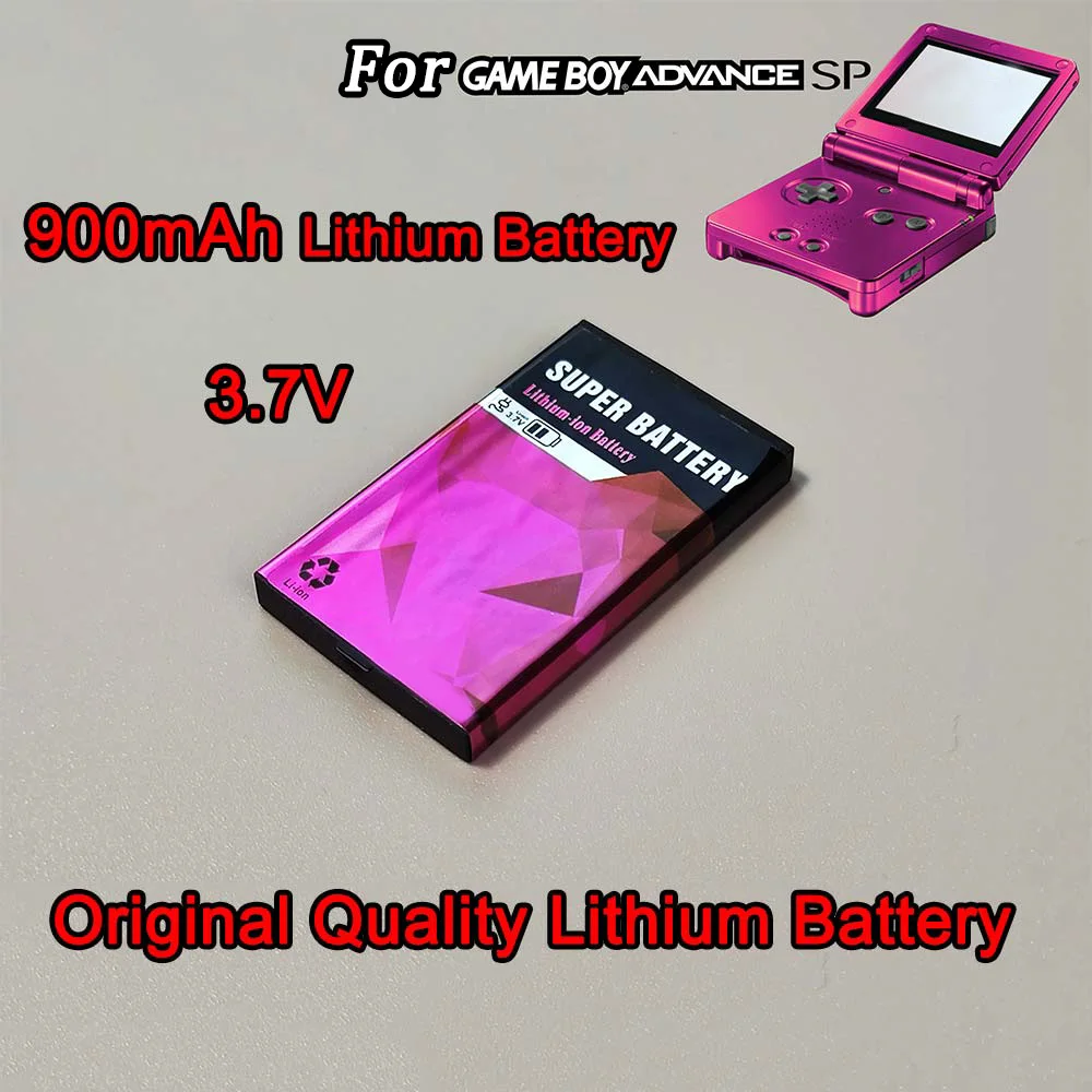 Batteria al litio ricaricabile da 3.7V 900mAh per GBA SP e NDS sostituzione  della batteria di qualità originale per Nintend Game Boy Advance SP
