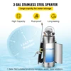 VEVOR 4-12L Hand Powered Sprayer Stainless Steel Watering Spraying Sprinkling Atomizer Pump Home Ground Garden Cleaning Sprayer 3