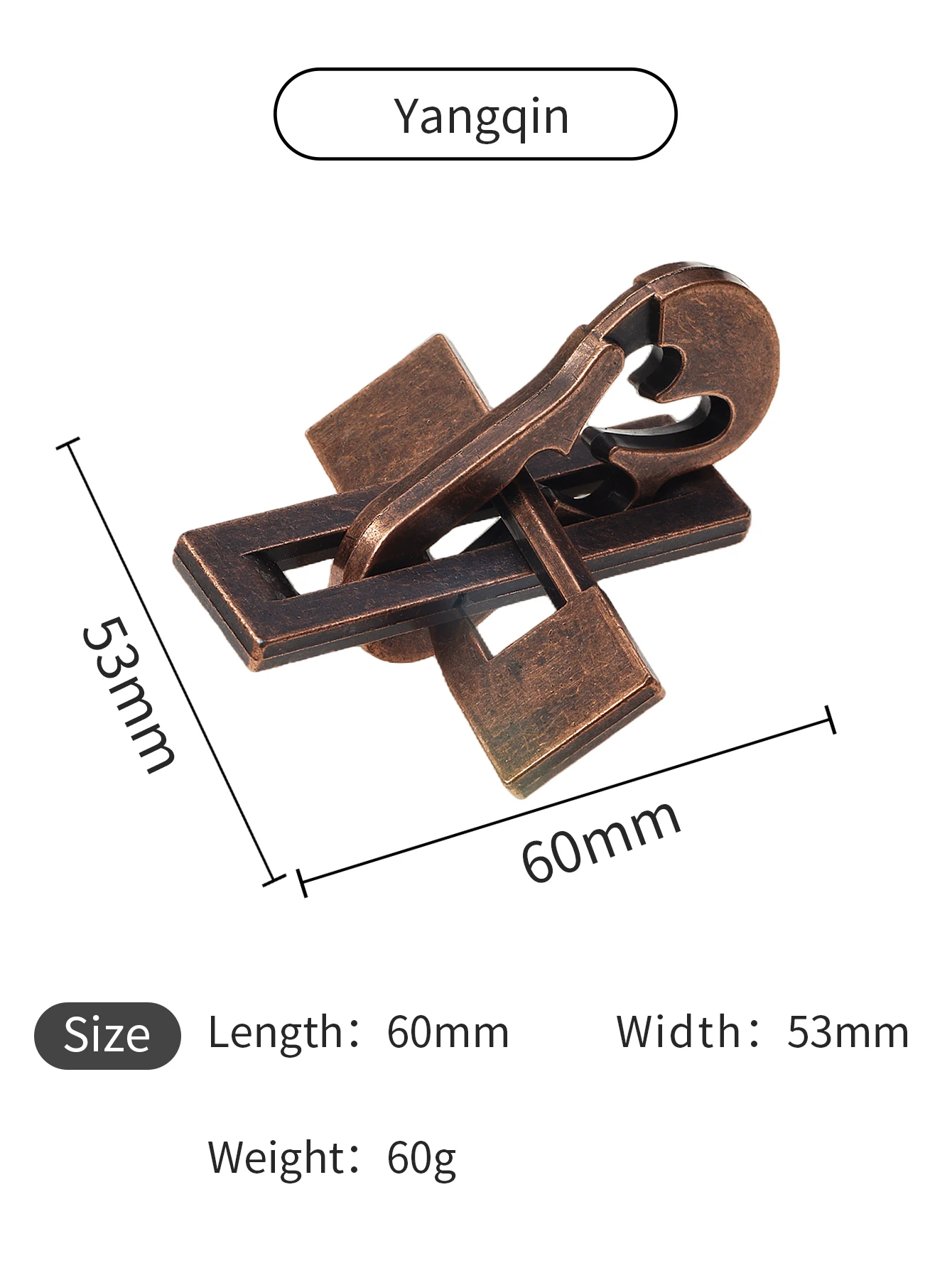 Puzzle Unlocking Toy TianDi LuBan Lock KongMing Training Reaction Ability Smart Play Educational Game for Kids