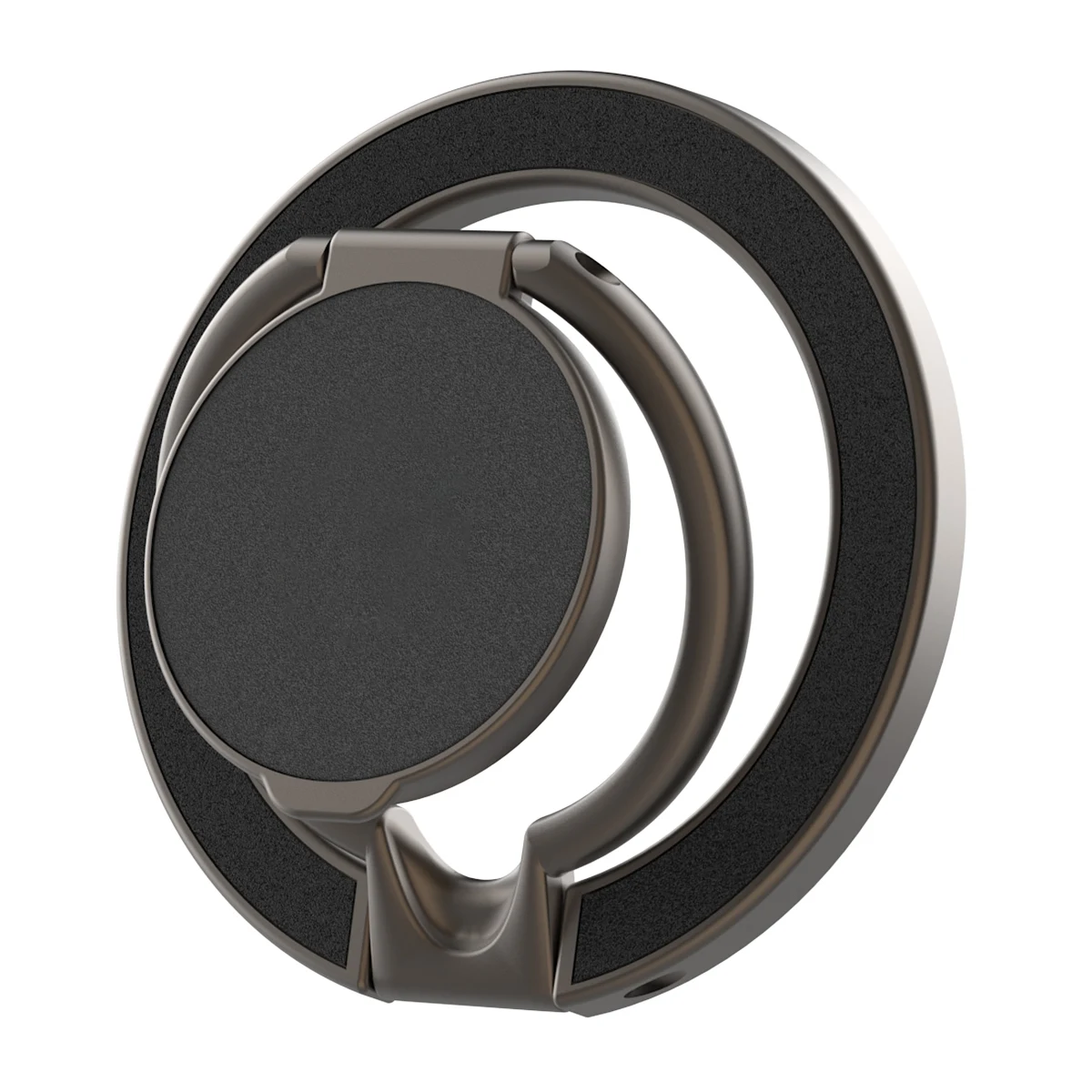 Dual-Sided Magnetic Phone Stand and Ring Holder with Kickstand Grip