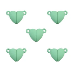 Love Heart Magnetic Clasp Beads for Jewelry Making and DIY Accessories (Mint green)