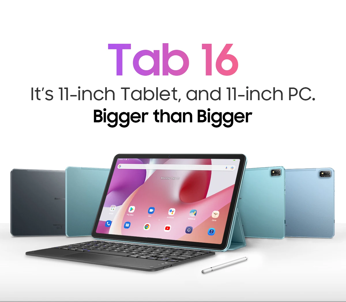 Androidタブレット本体 biackview 256gb 16gb 8+8gb ram BLACKVIEW Tab 16タブレット8 GB 256 GB 11インチ2 K FHD+