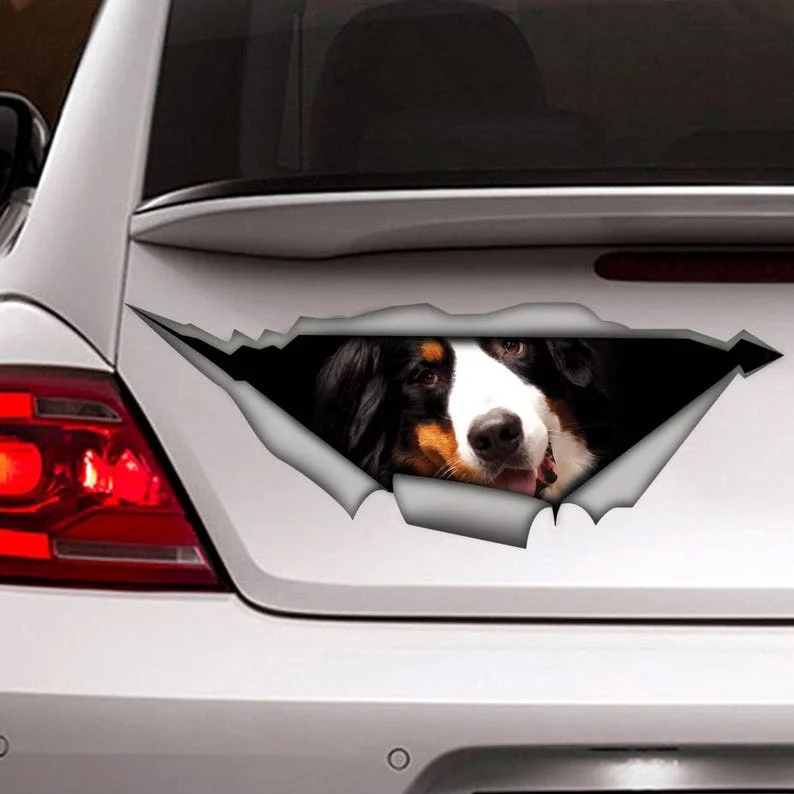 Funny Personality Dog Head Pet Stickers Car Decals Motorcycle Accessories Window Decoration Supplies Pvc Style | Автомобили и