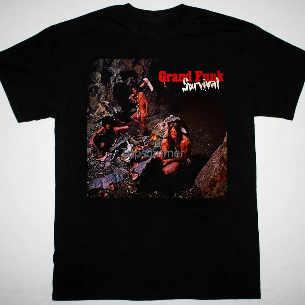 

Grand Funk Railroad Band Survival Black Shirt Cotton Unisex S To 5Xl 1Pt1049