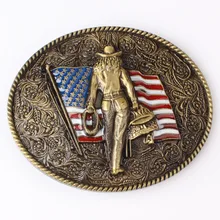 

American West Cowboy Belt Buckle Handmade Homemade Belt Accessories Waistband DIY Western Cowboy Rock Style K55