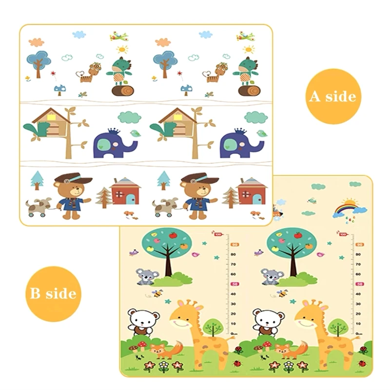 Tappetini per Attività dei Bambini, Non Tossici, Bifacciali, con Motivi, Tappetino EPE per Palestra Attività dei Bambini, Tappeto da Gioco per Bambini - immagine 4